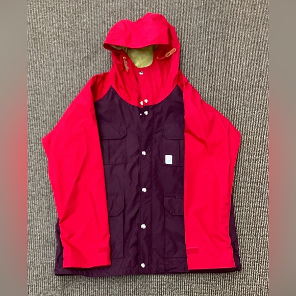 Men's XL Topo Designs Waterproof Colorblock Hooded Mountain Parka - Picture 4 of 12